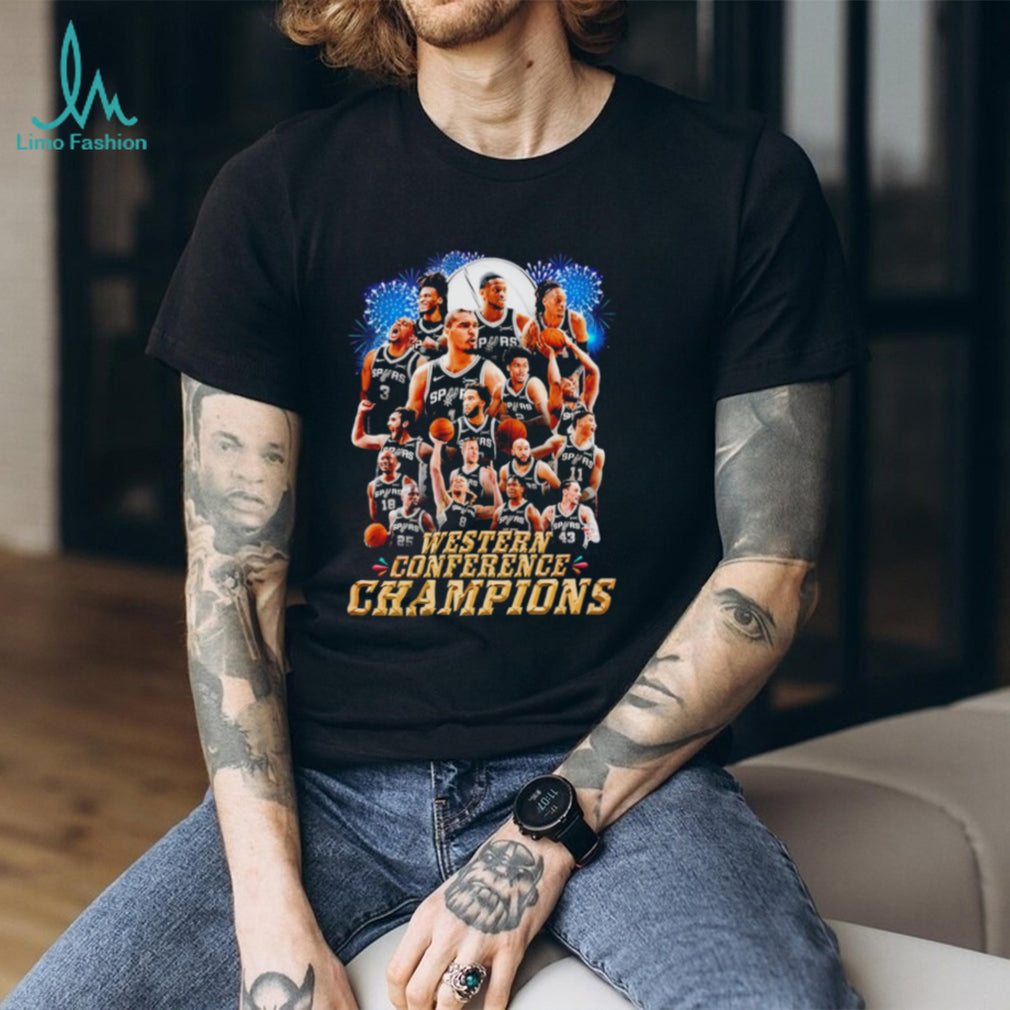 San Antonio Spurs Western Conference Finals Champions 2026 all team shirt