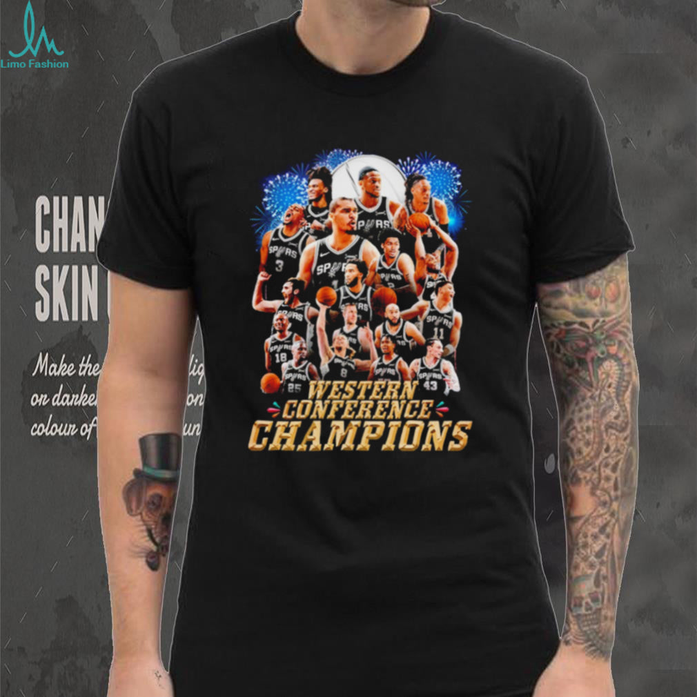San Antonio Spurs Western Conference Finals Champions 2026 all team shirt