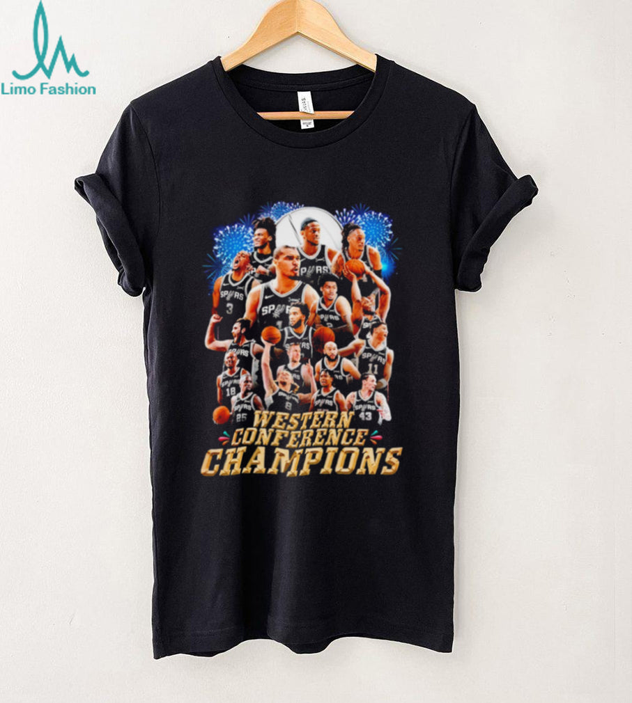 San Antonio Spurs Western Conference Finals Champions 2026 all team shirt