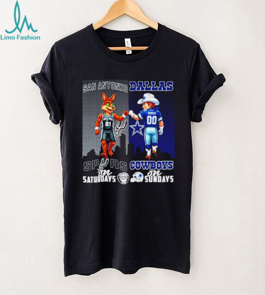 San Antonio Spurs and Dallas Cowboys Gameday Duo T Shirt Texas Sports Fan Gift