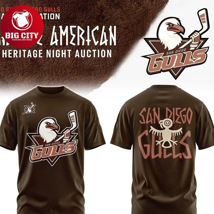 San Diego Gulls Foundation Native American Night Of Heritage 2026 Two Sided Shirt