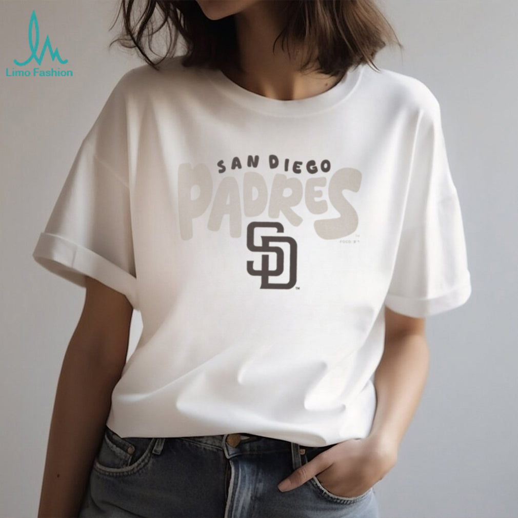 San Diego Padres Cream Vintage Logo Fleece T shirt