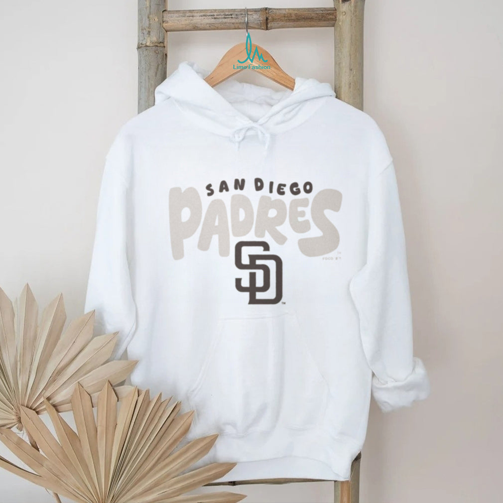 San Diego Padres Cream Vintage Logo Fleece T shirt