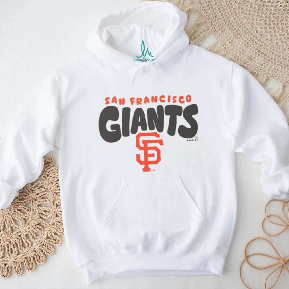 San Francisco Giants Cream Vintage Logo Fleece T shirt