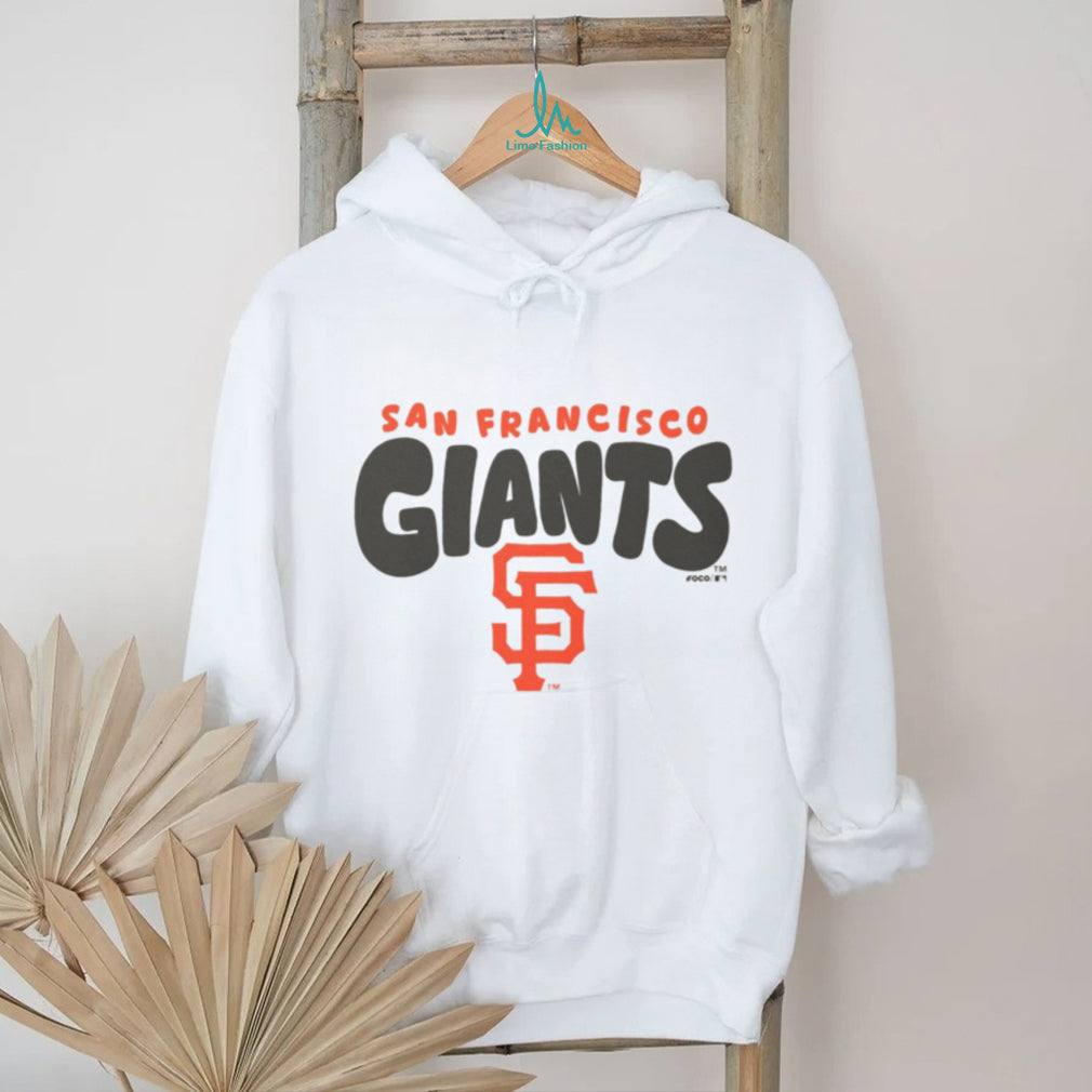 San Francisco Giants Cream Vintage Logo Fleece T shirt