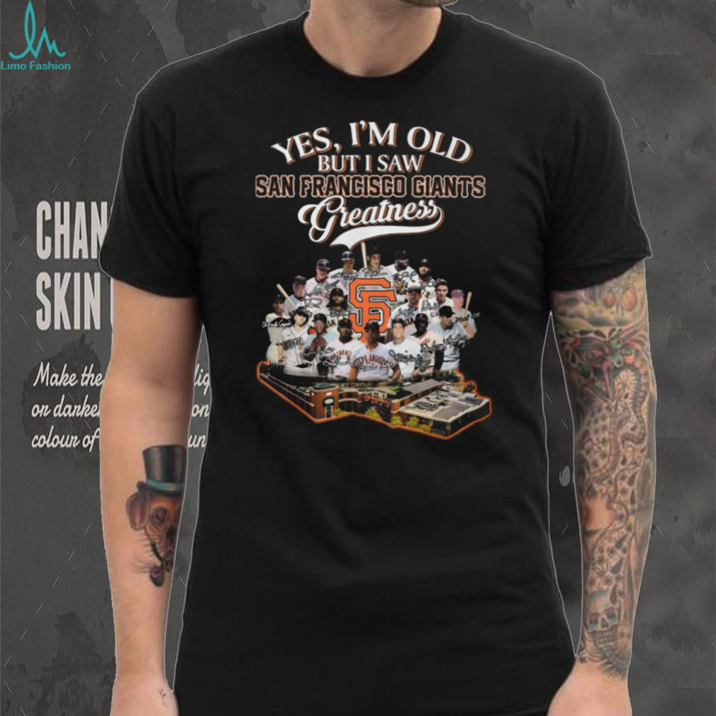 San Francisco Giants Greatness Legends Signatures and Stadium T Shirt