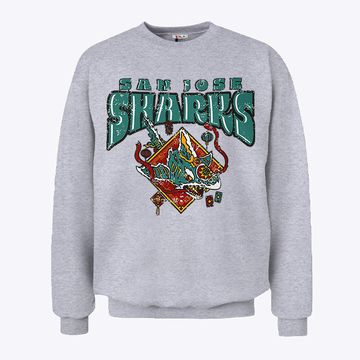 San Jose Sharks Blue84 2025 Lunar New Year Sweatshirt