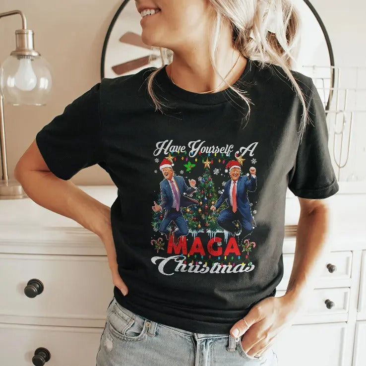 Santa Trump Have Yourself A Maga Christmas Shirt