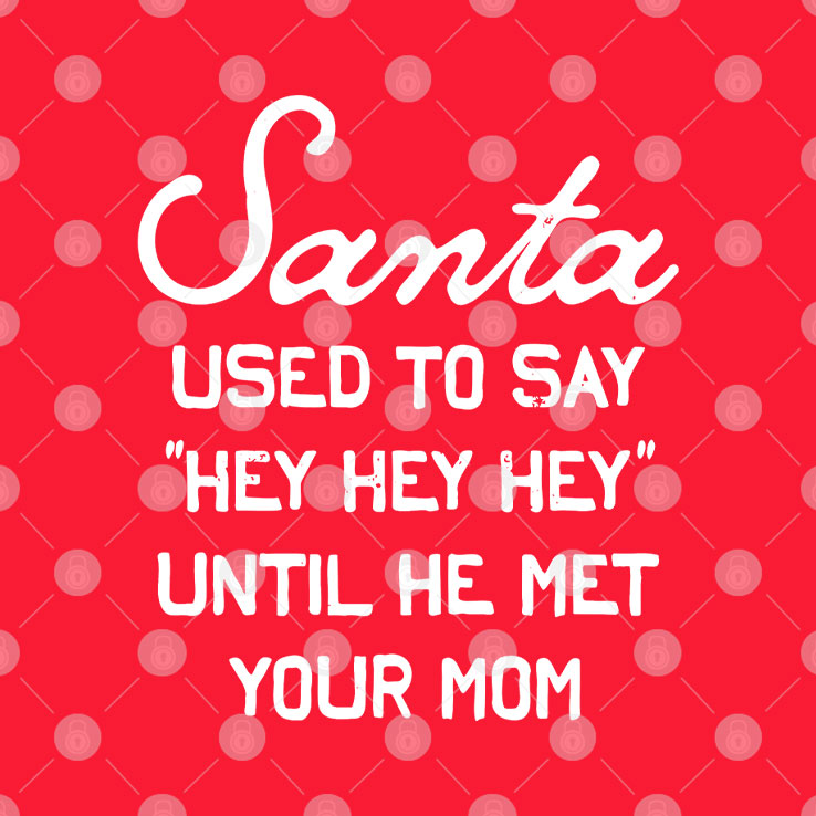 Santa Used To Say Hey Hey Hey Until He Met Your Mom T Shirt