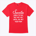 Santa Used To Say Hey Hey Hey Until He Met Your Mom T Shirt