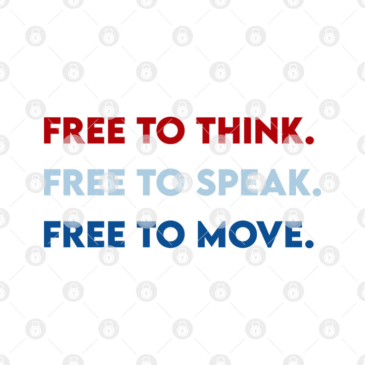 Sara J. Higdon Free To Think Free To Speak Free To Move Shirt