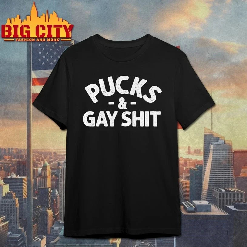 Sarah Spain Pucks &amp; Gay Shit t-shirt