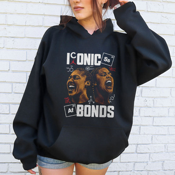 Sarah Strong And Azzi Fudd UConn Huskies Basketball Iconic Bonds T Shirt