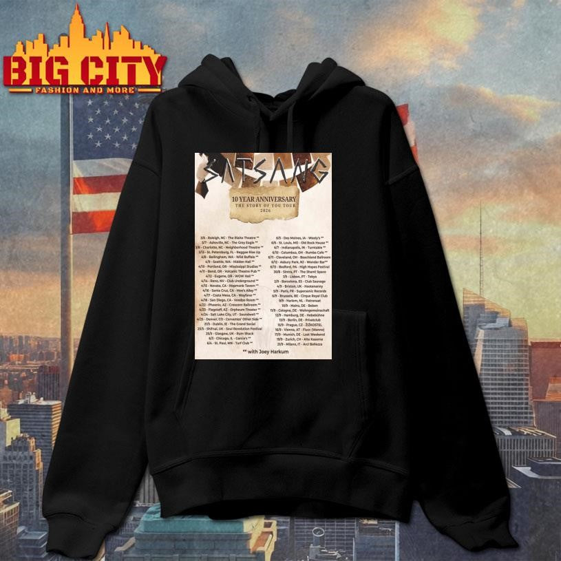 Satsang 10 Year Anniversary Of The Story Of You Tour 2026 Poster Shirt