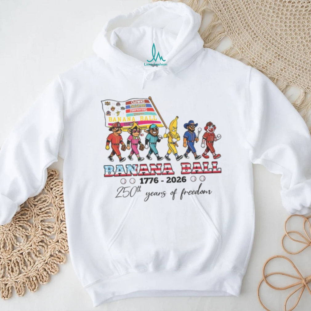 Savannah Bananas 250th Years Of Freedom 1776 To 2026 T Shirt