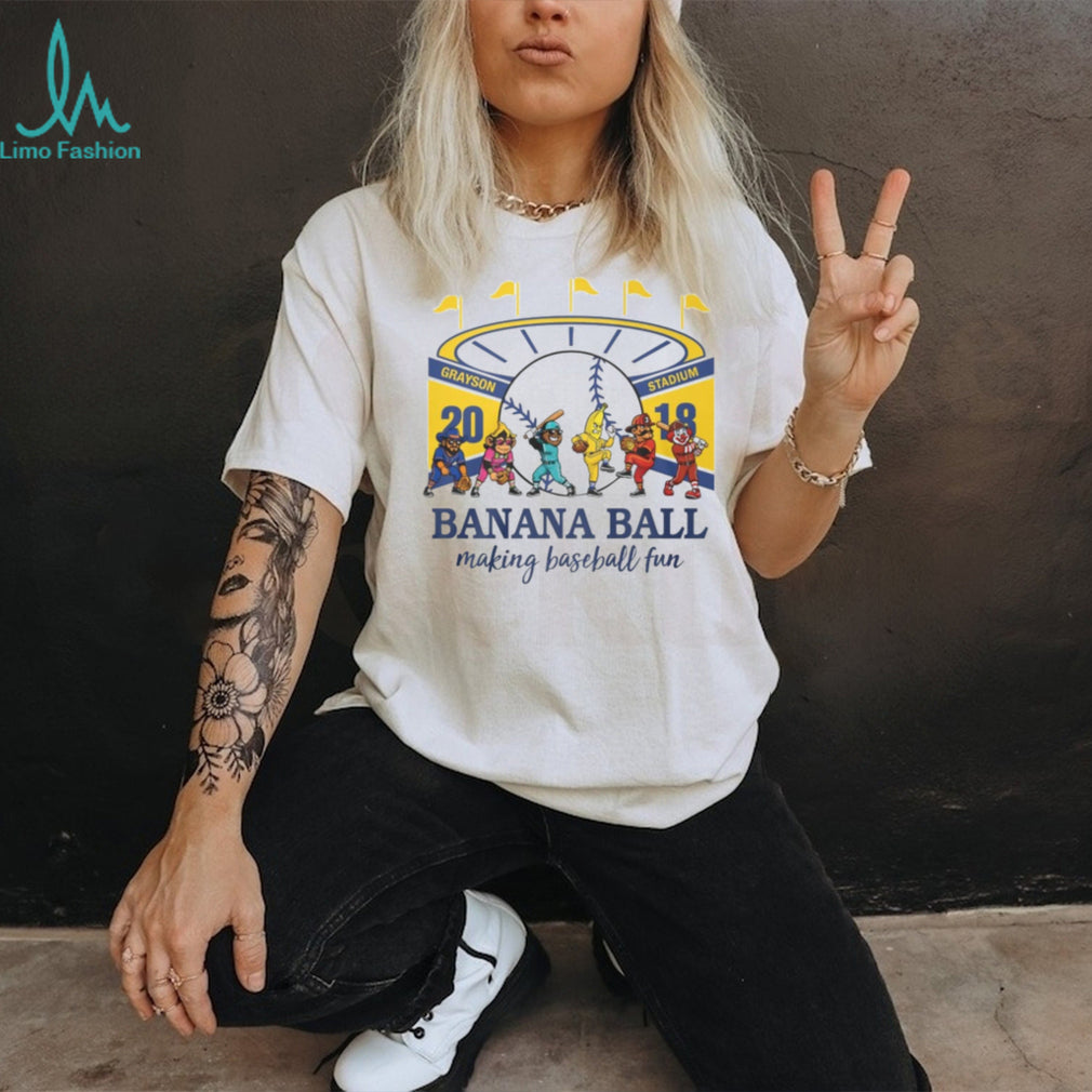 Savannah Bananas Banana Ball Making Baseball Fun Grayson Stadium T Shirt
