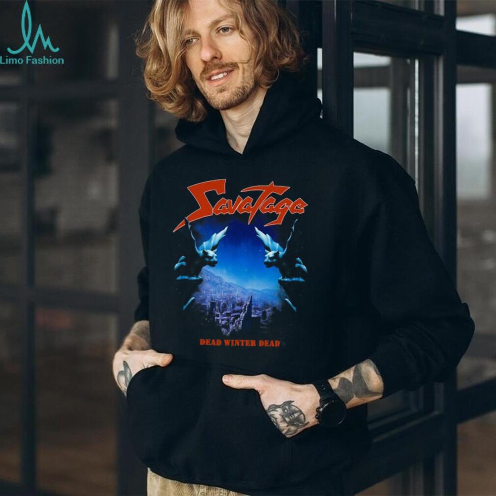 Savatage Dead Winter Dead Gargoyle Skyline Graphic T Shirt