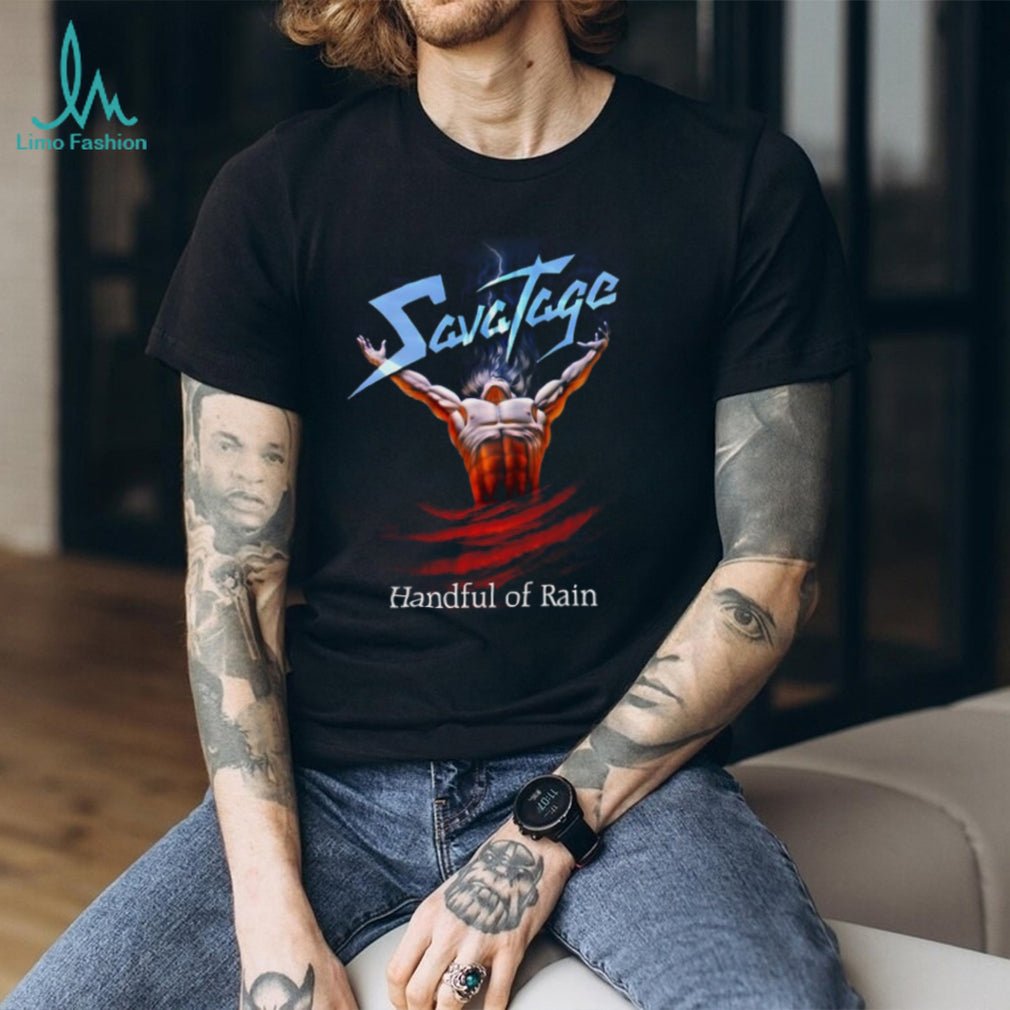 Savatage Handful of Rain Album Art Lighting Strike T Shirt