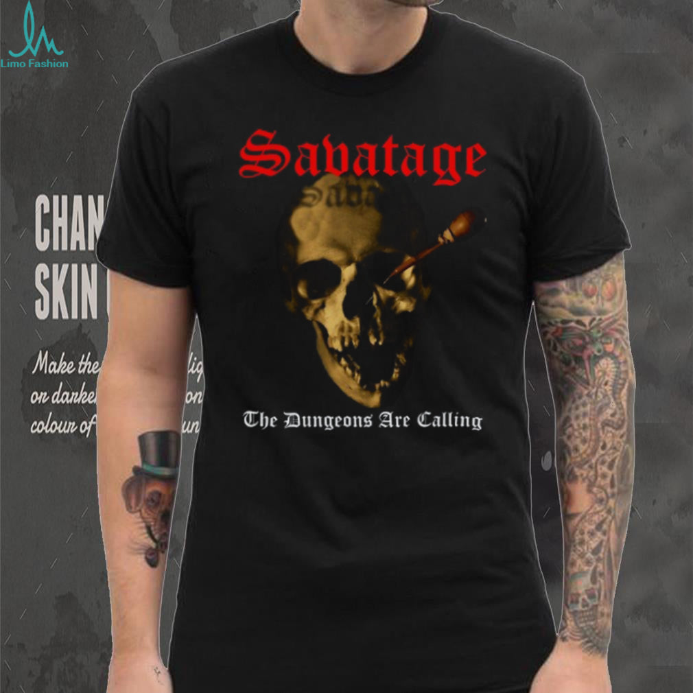 Savatage The Dungeons Are Calling Skull Graphic T Shirt