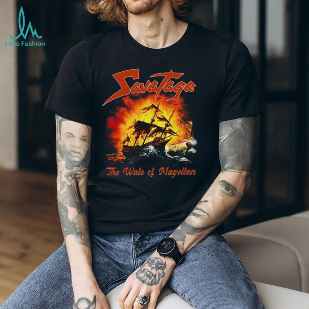 Savatage The Wake of Magellan Heavy Metal Album Cover Art T Shirt