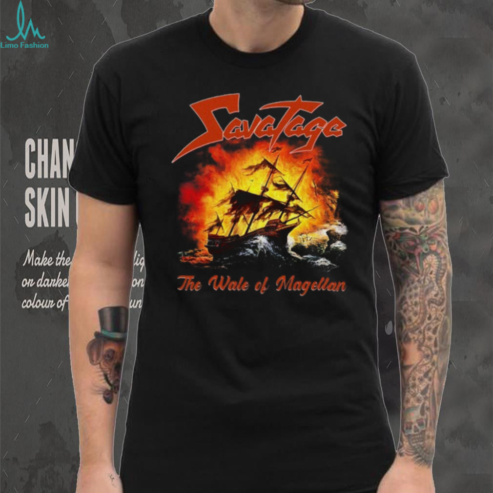 Savatage The Wake of Magellan Heavy Metal Album Cover Art T Shirt