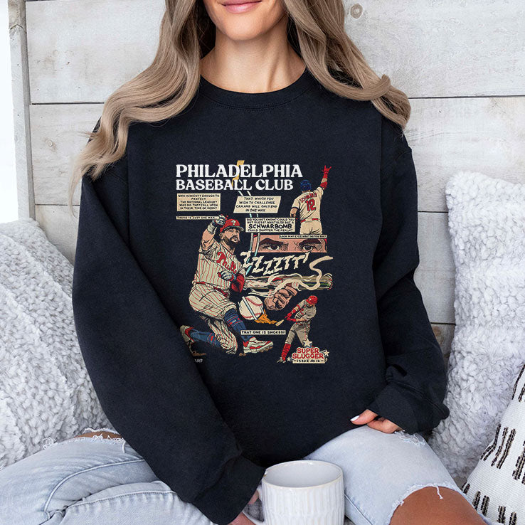 Schwarbomb Comic Philadelphia Baseball Club T Shirt