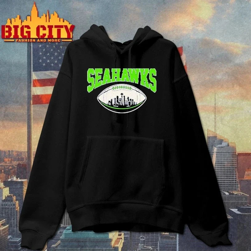 Sea Hawks Go Sea Hawks baseball skyline t-shirt