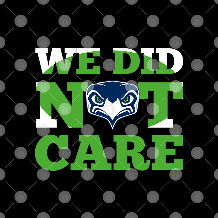 Sea Hawks We Did Not Care T Shirt