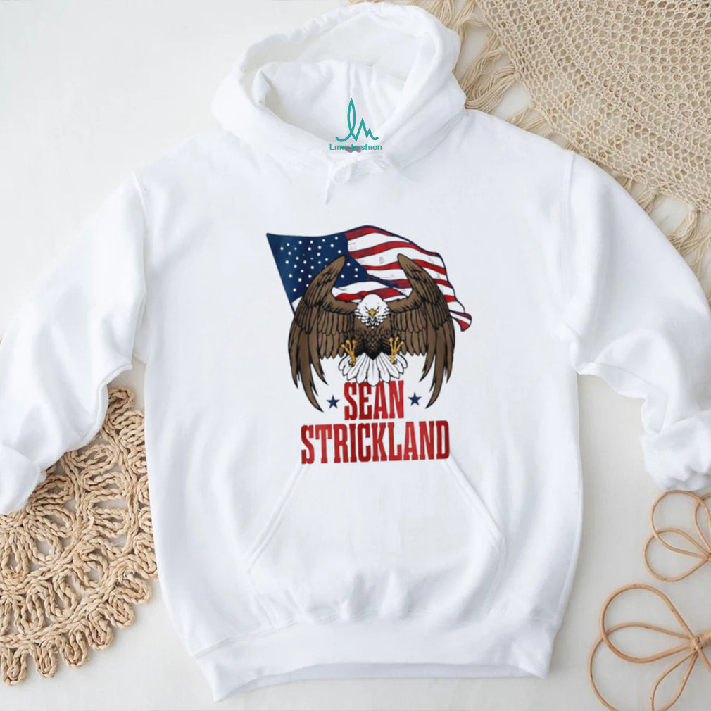 Sean Strickland American Flag Eagle MMA Fighter T Shirt