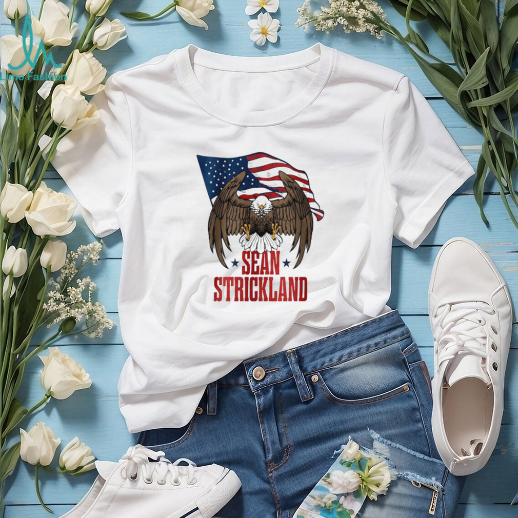 Sean Strickland American Flag Eagle MMA Fighter T Shirt