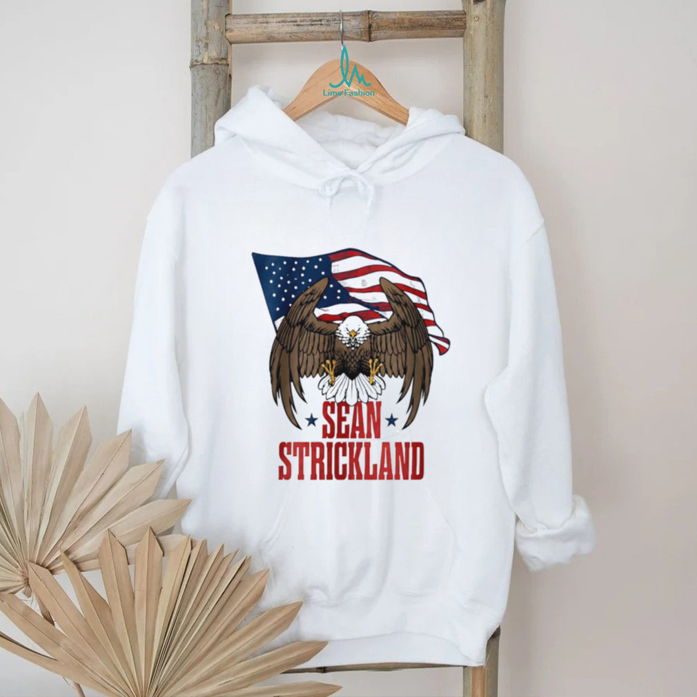 Sean Strickland American Flag Eagle MMA Fighter T Shirt