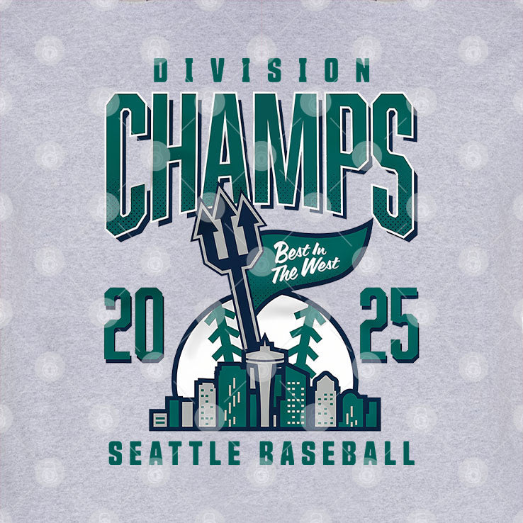 Seattle Baseball 2025 Division Champs T Shirt