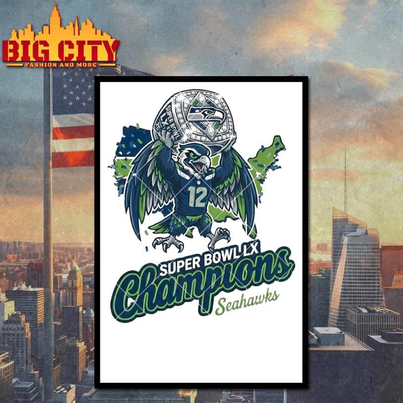 Seattle Football 2026 Champion Shirt