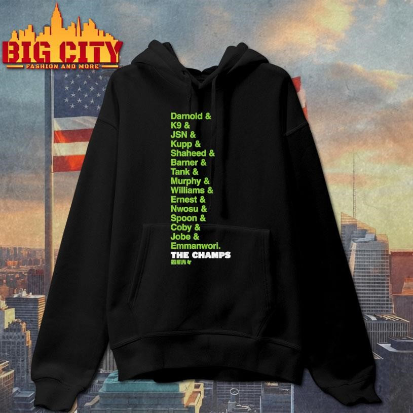 Seattle Football Champs List Shirt