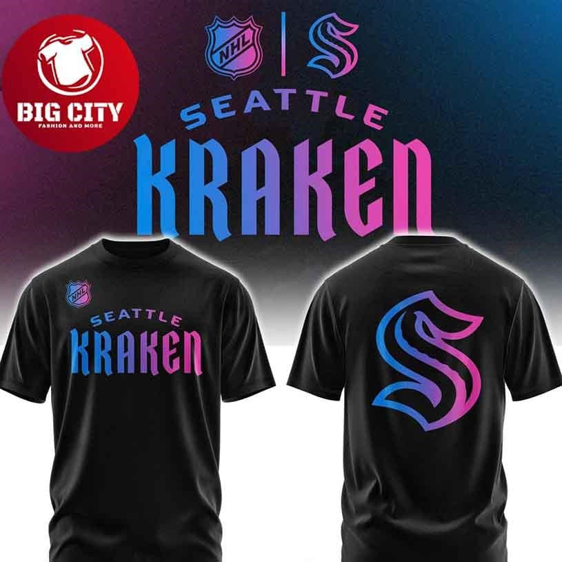 Seattle Kraken Cyberpunk Vibe 2026 Night Two Sided Shirt