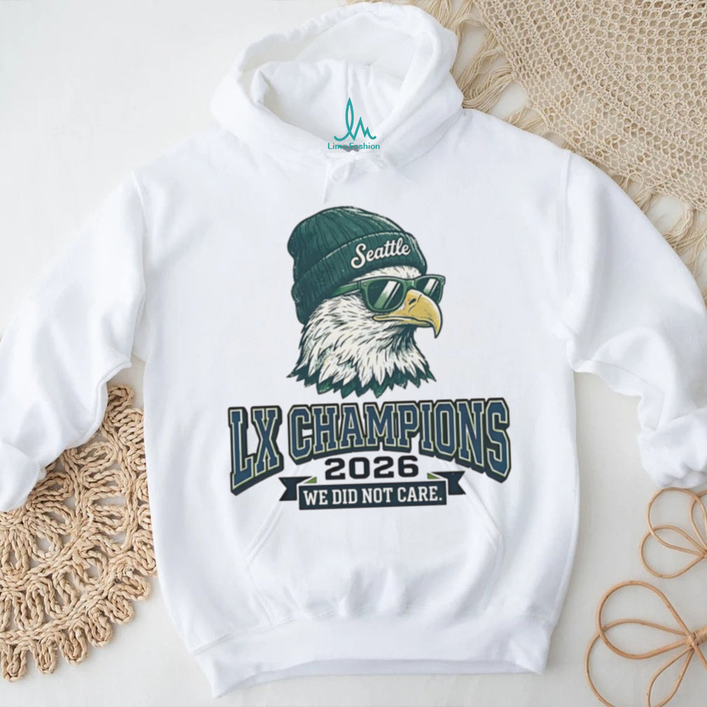 Seattle LX Champions 2026 “We Did Not Care” Eagle Fan Tee