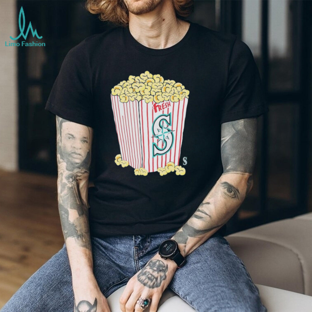Seattle Mariners Fresh Popcorn Baseball Graphic T Shirt