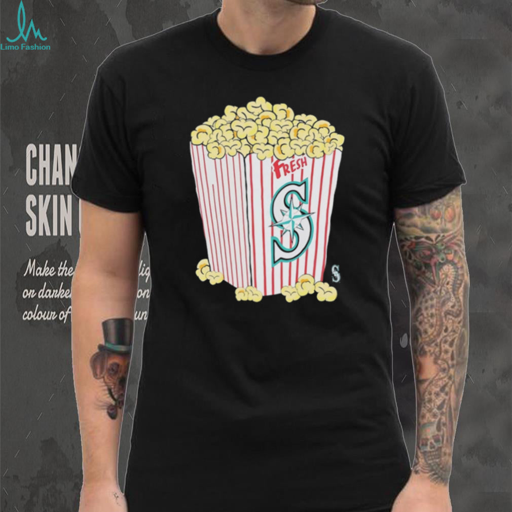 Seattle Mariners Fresh Popcorn Baseball Graphic T Shirt
