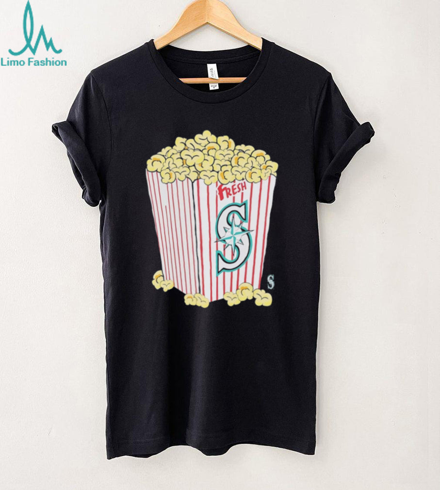 Seattle Mariners Fresh Popcorn Baseball Graphic T Shirt
