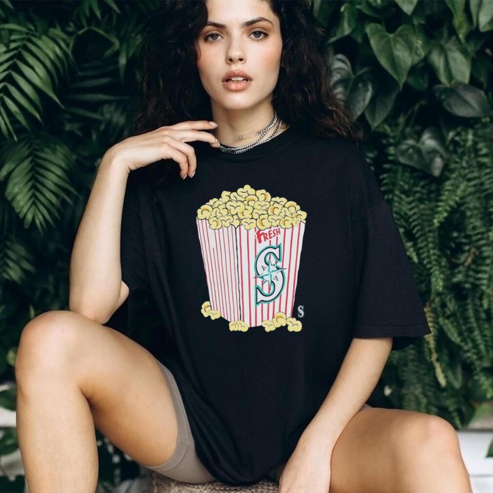 Seattle Mariners Fresh Popcorn Baseball Graphic T Shirt