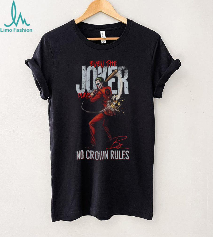 Seattle Mariners Joker Baseball Jersey, Mariners Fan Joker No Crown Rules Apparel T Shirt