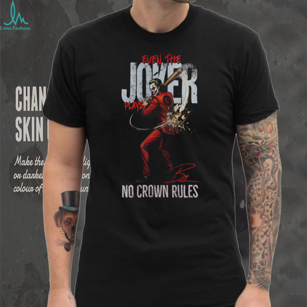 Seattle Mariners Joker Baseball Jersey, Mariners Fan Joker No Crown Rules Apparel T Shirt