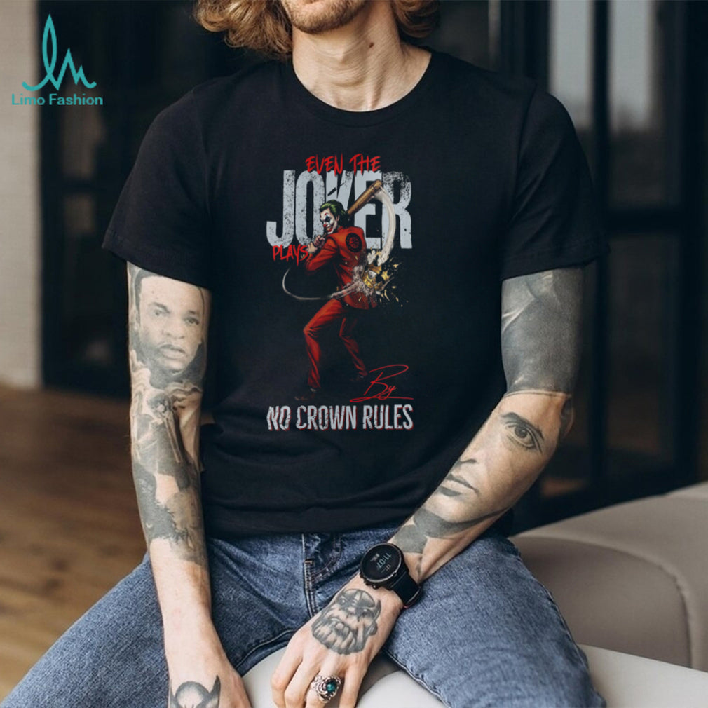 Seattle Mariners Joker Baseball Jersey, Mariners Fan Joker No Crown Rules Apparel T Shirt