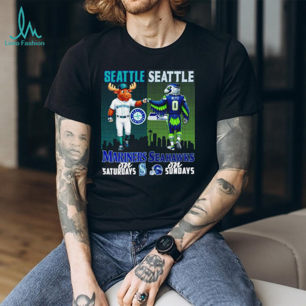 Seattle Mariners and Seahawks Gameday Mashup T Shirt Seattle Sports Fan T shirt