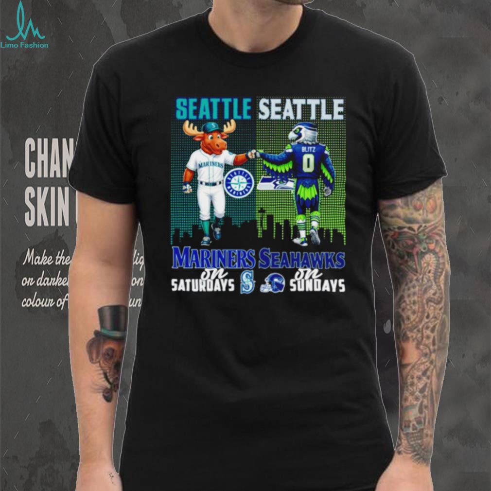 Seattle Mariners and Seahawks Gameday Mashup T Shirt Seattle Sports Fan T shirt