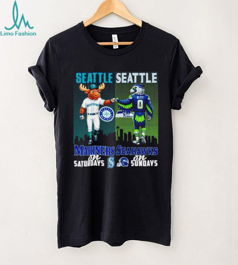 Seattle Mariners and Seahawks Gameday Mashup T Shirt Seattle Sports Fan T shirt