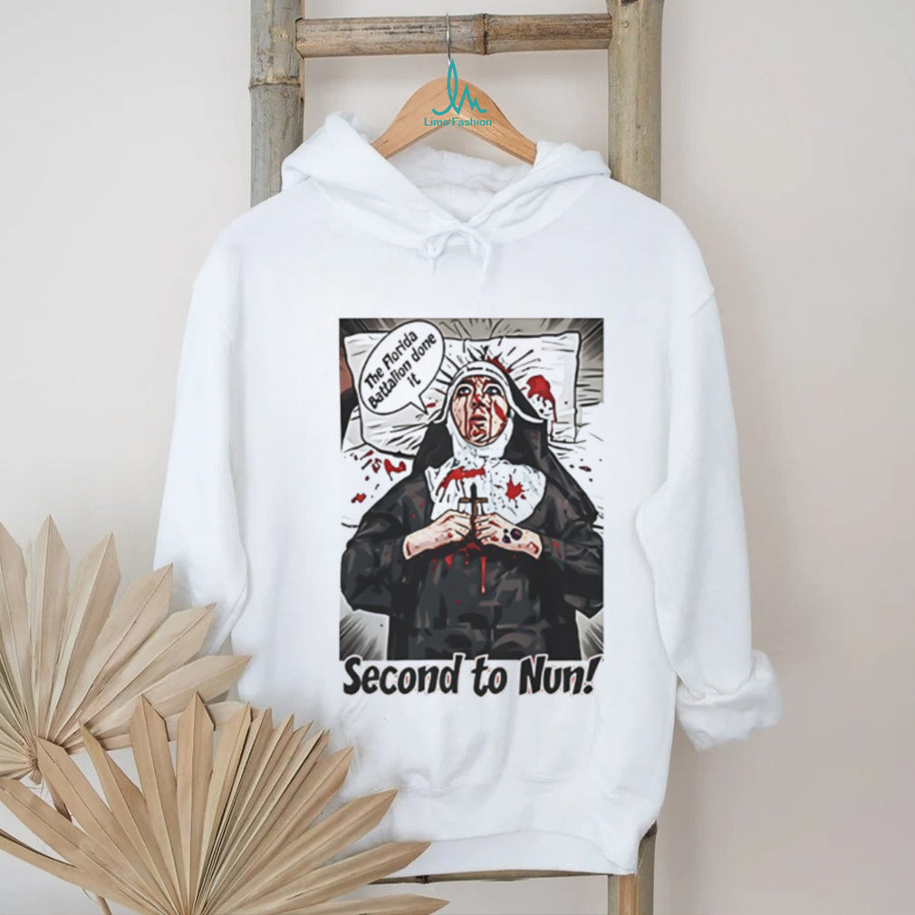 Second to Nun The Florida Battalion Horror Graphic T Shirt