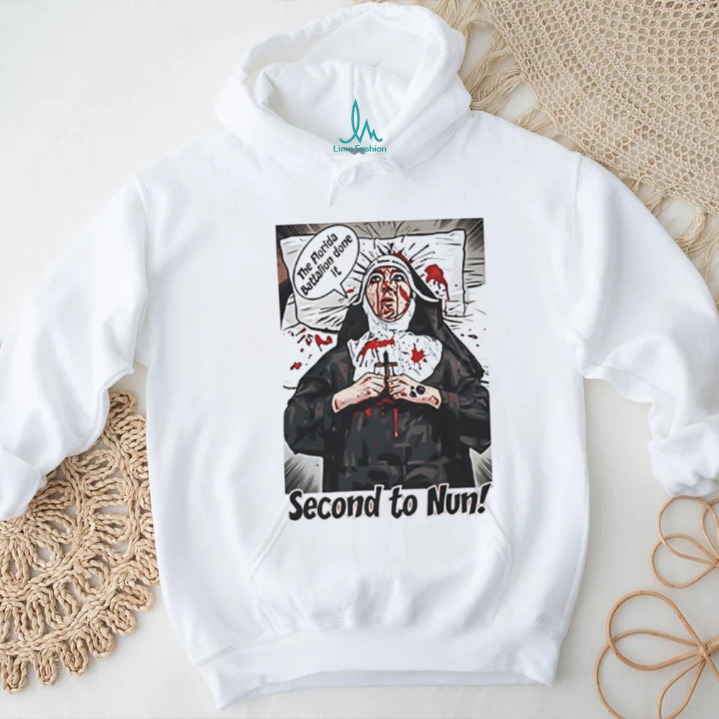 Second to Nun The Florida Battalion Horror Graphic T Shirt