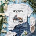 Senior Chess Player Strategy Master Never Underestimate Old Man Shirt