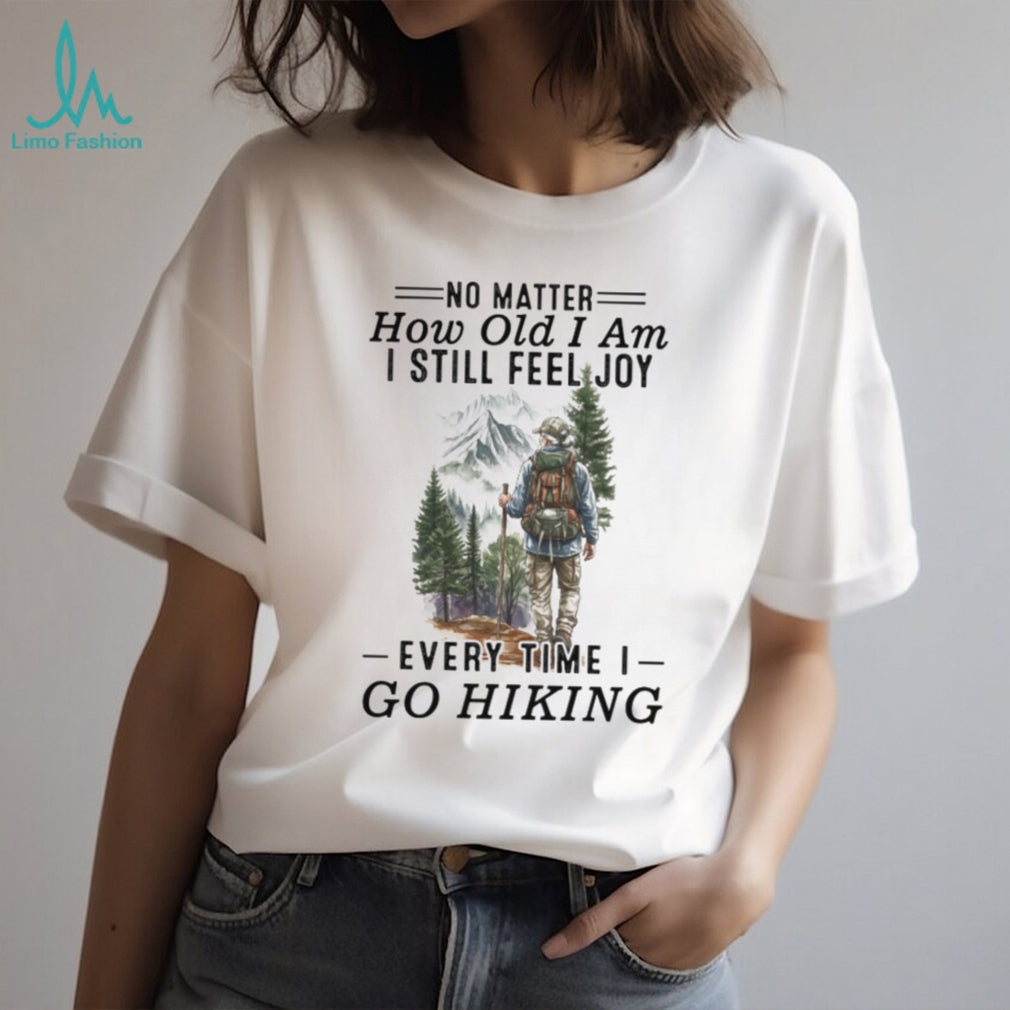 Senior Hiker Mountain Trail Adventure Nature T Shirt